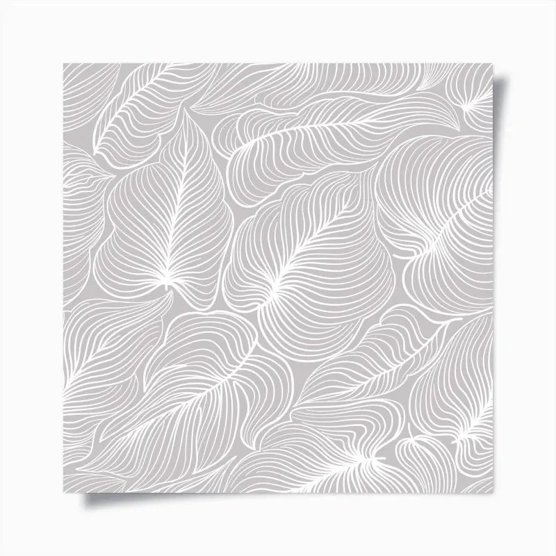 Poster elegantes retro blattlinienmuster