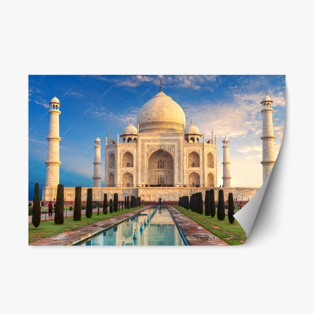 Repositionierbarer Aufkleber Taj Mahal bei sonnenaufgang – Pixers®