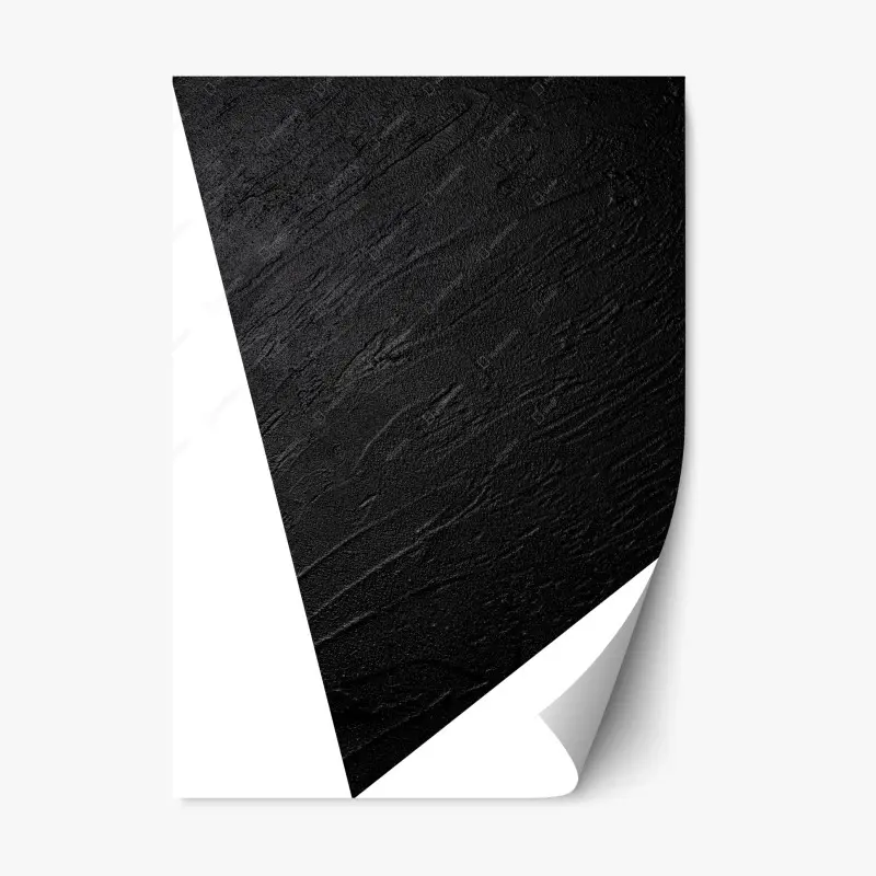 Repositionierbarer Aufkleber schwarze betonstruktur minimalistische abstraktion