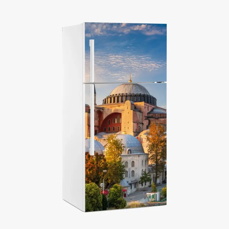 Kühlschrankaufkleber Hagia Sophia goldene stunde