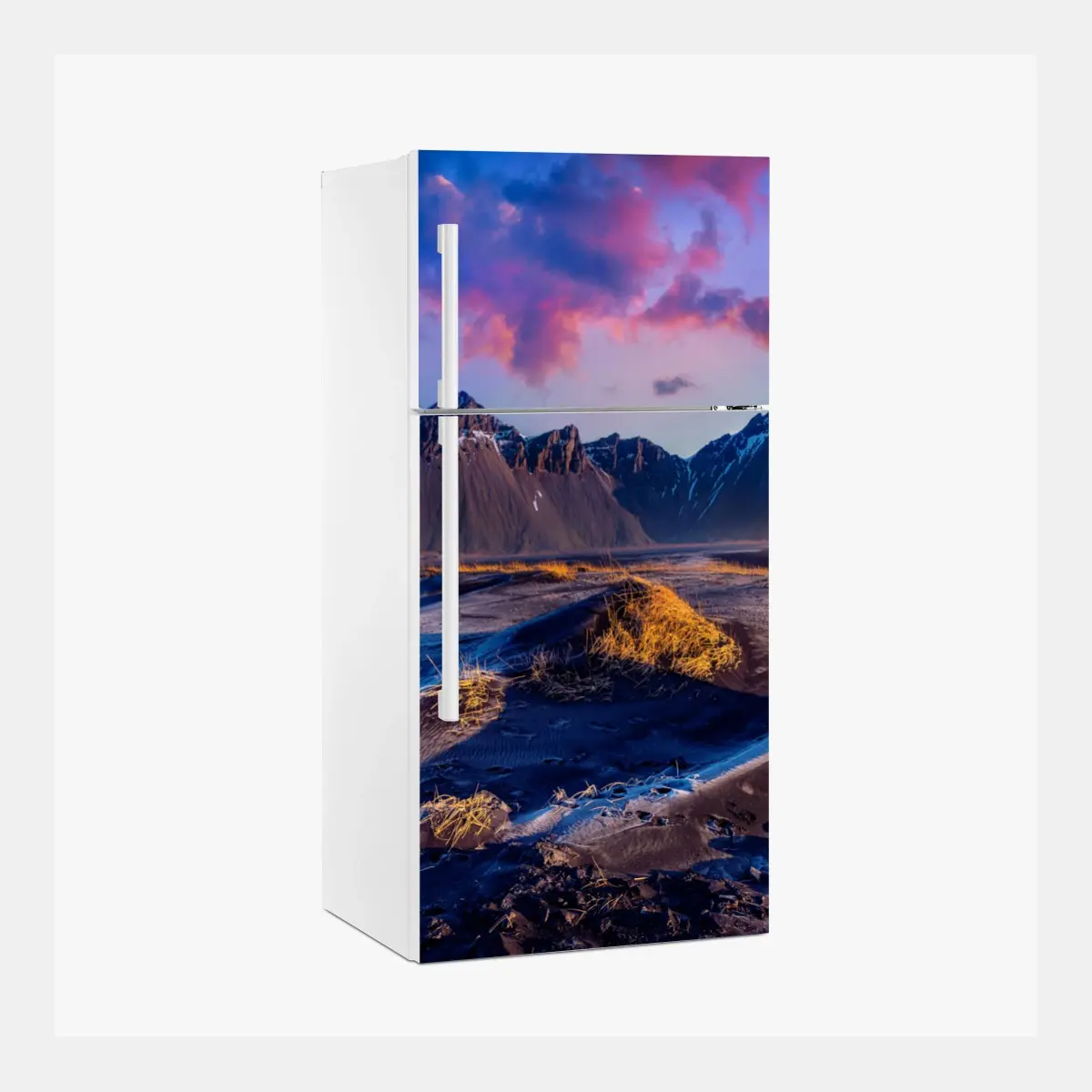 Kühlschrankaufkleber Vestrahorn sonnenaufgang panorama – Pixers®