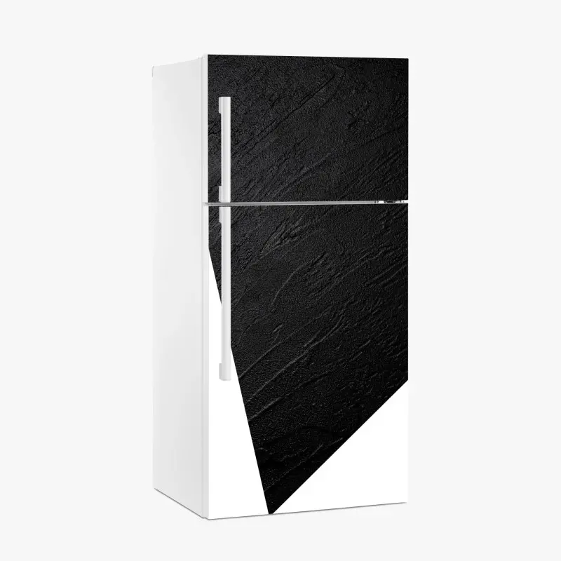 Kühlschrankaufkleber schwarze betonstruktur minimalistische abstraktion