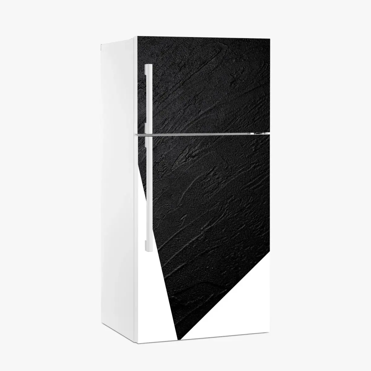 Kühlschrankaufkleber schwarze betonstruktur minimalistische abstraktion – Pixers®