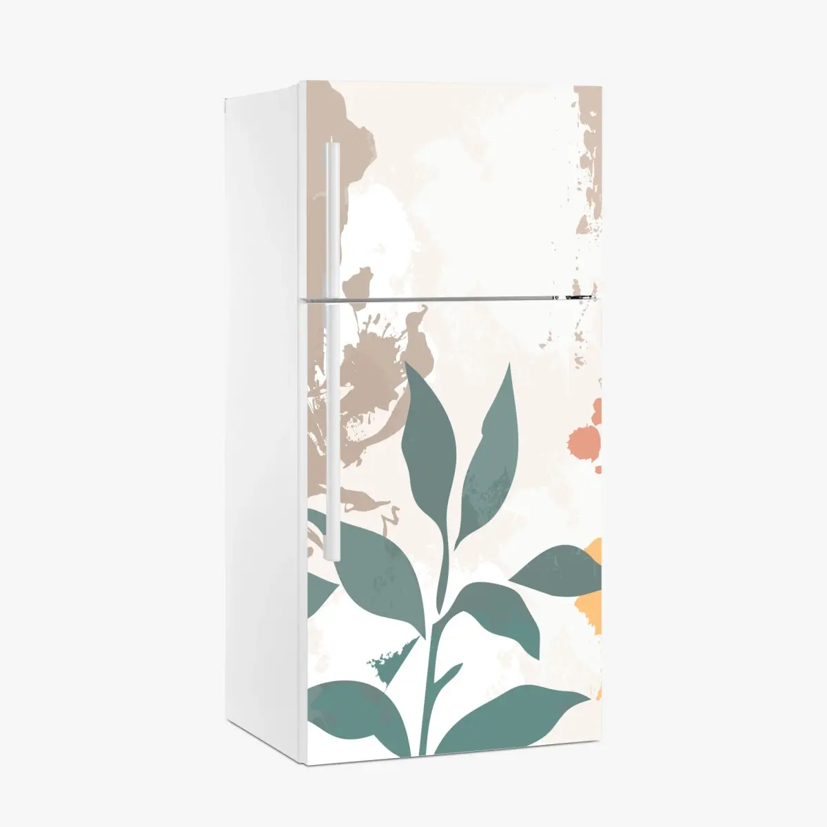 Kühlschrankaufkleber weiche pastell botanische blätter – Pixers®