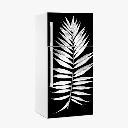 Kühlschrankaufkleber monochromes palmblatt – Pixers®