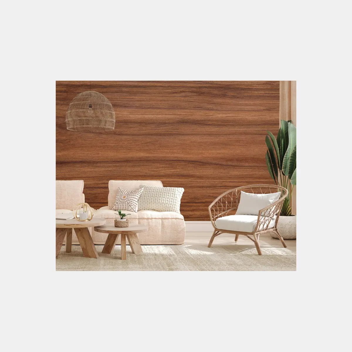 Fototapete warme holzstruktur – Pixers®