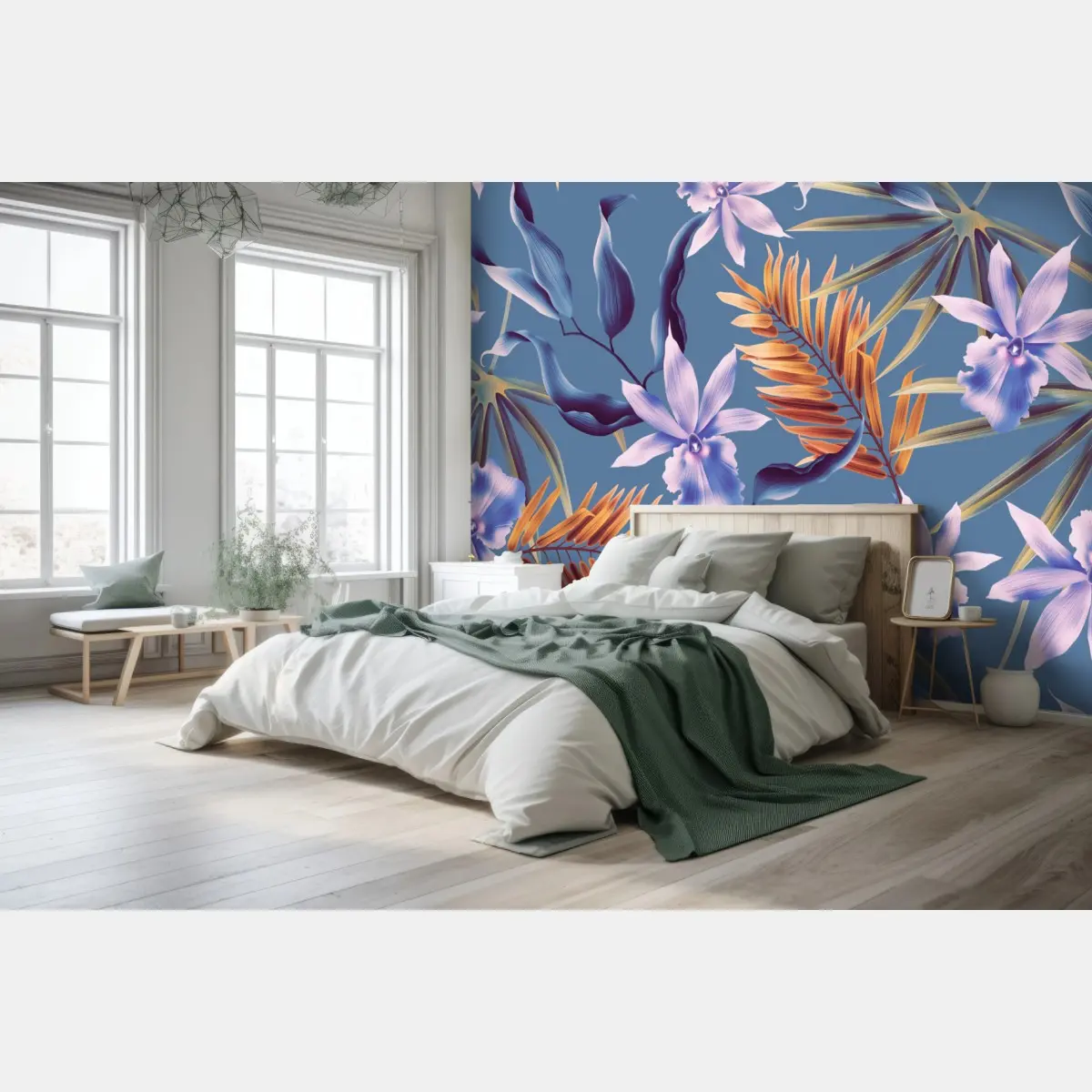 Fototapete tropisches orchideenmotiv – Pixers®