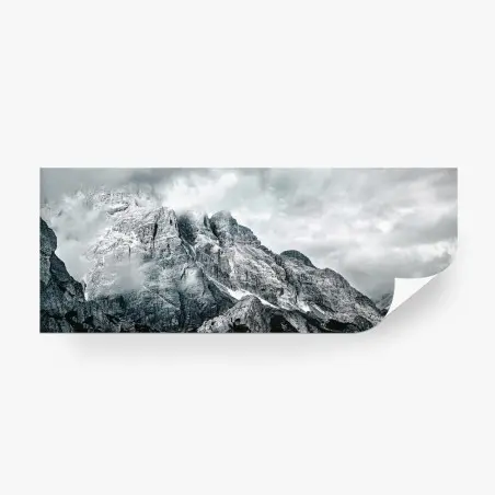 Fototapete monochrome berglandschaft – Pixers®