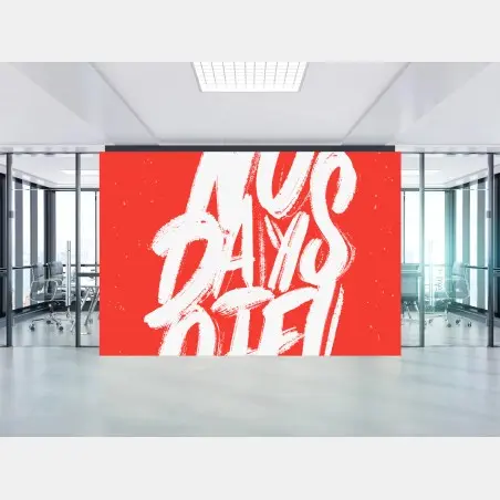 Fototapete no days off motivierendes typografieposter – Pixers®
