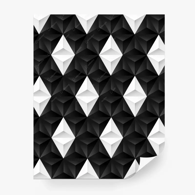 Fototapete geometrisches monochromatisches muster