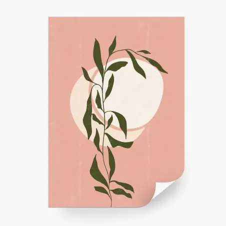Fototapete boho botanischer abstrakter druck – Pixers®