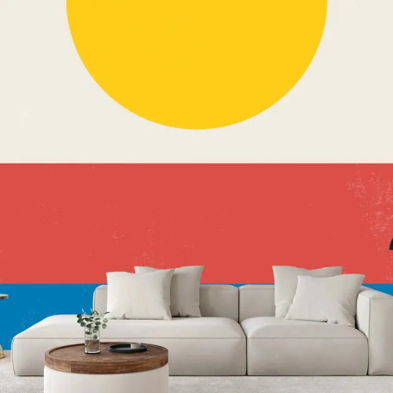Fototapete geometrische sonne