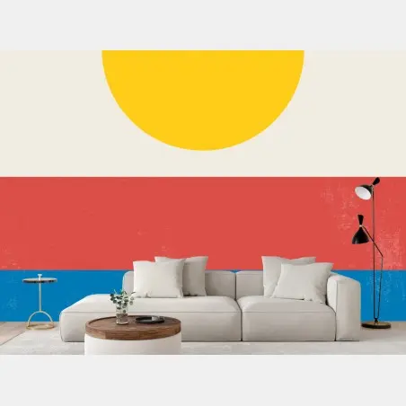 Fototapete geometrische sonne – Pixers®