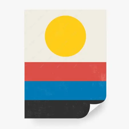 Fototapete geometrische sonne – Pixers®