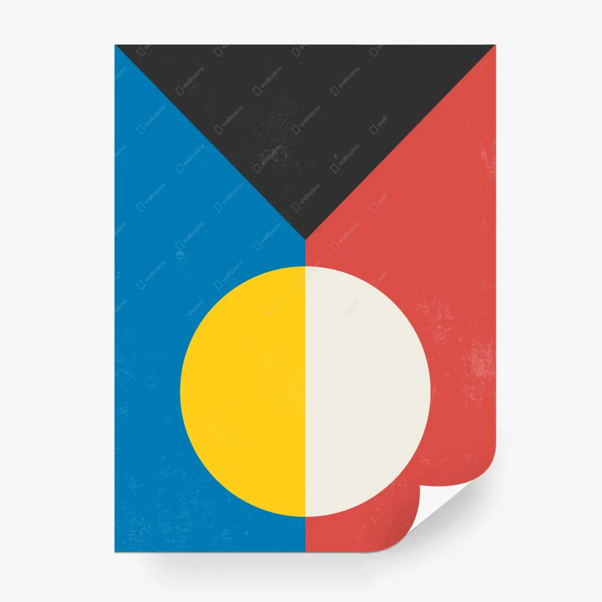 Fototapete geteilter kreis - geometrische grafik – Pixers®