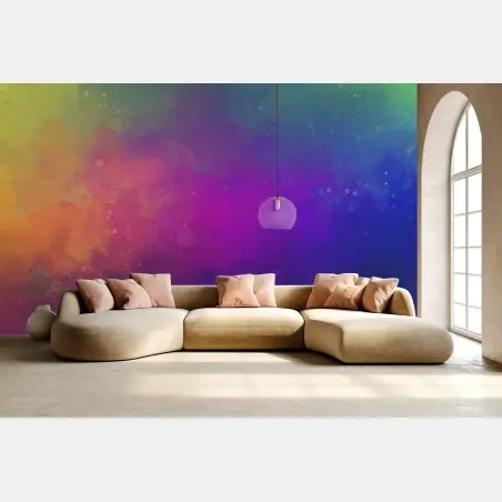 Fototapete lebendige aquarell-abstraktion – Pixers®