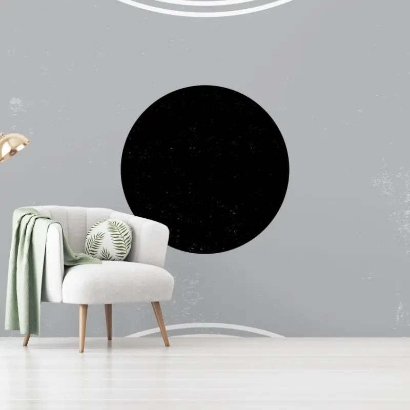 Fototapete minimalistische komposition aus konzentrischen kreisen