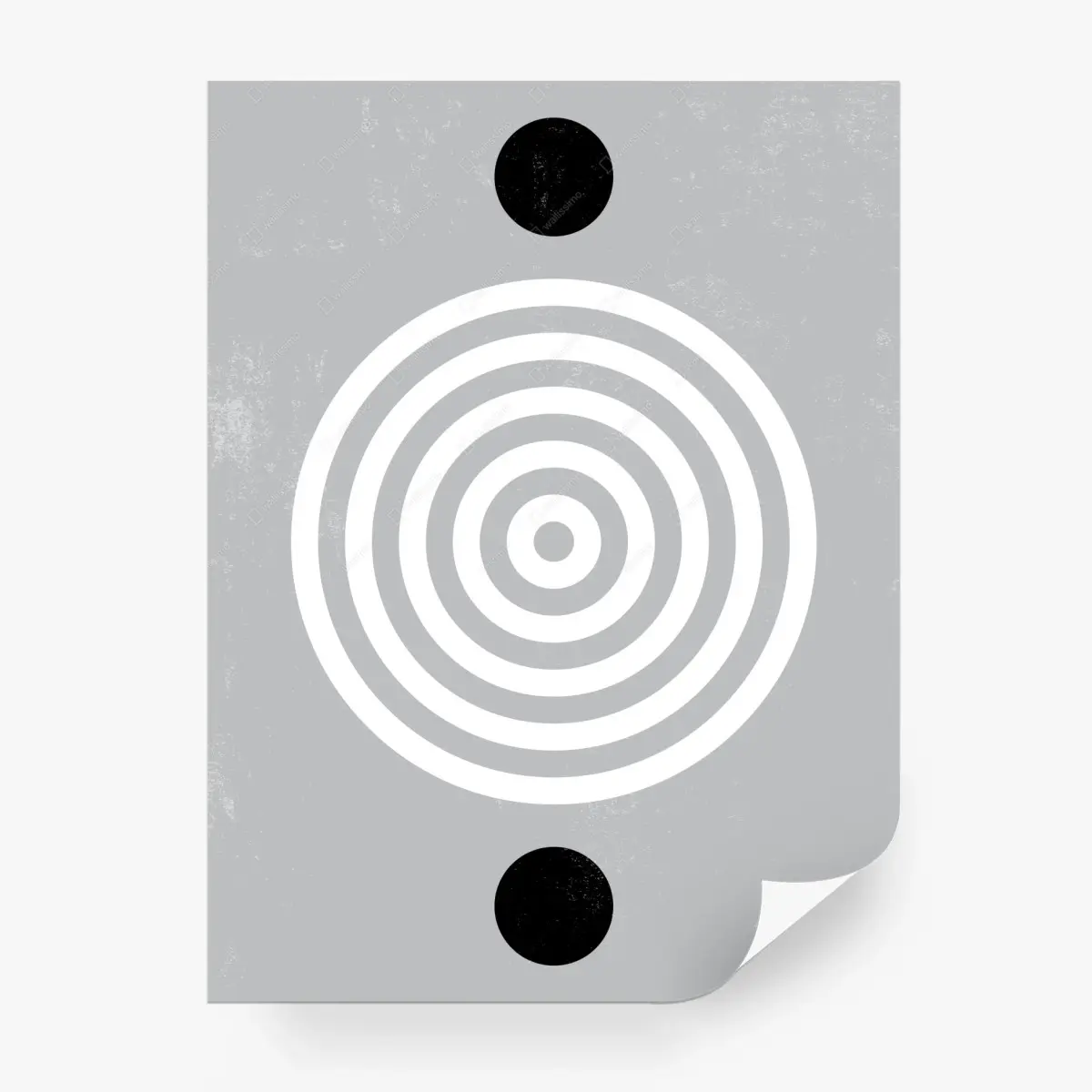 Fototapete minimalistisches geometrisches motiv mit konzentrischen kreisen – Pixers®