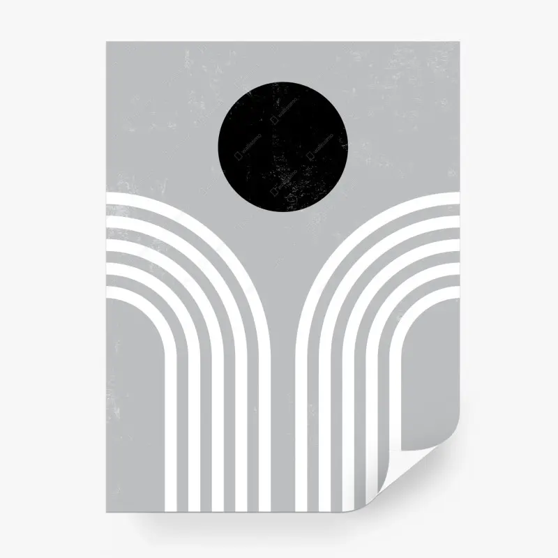 Fototapete minimalistische monochrome bögen