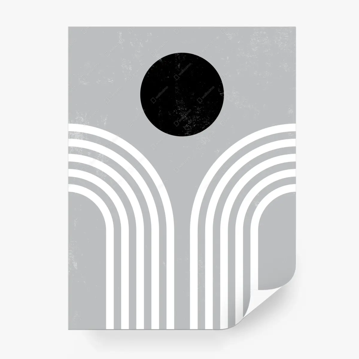 Fototapete minimalistische monochrome bögen – Pixers®