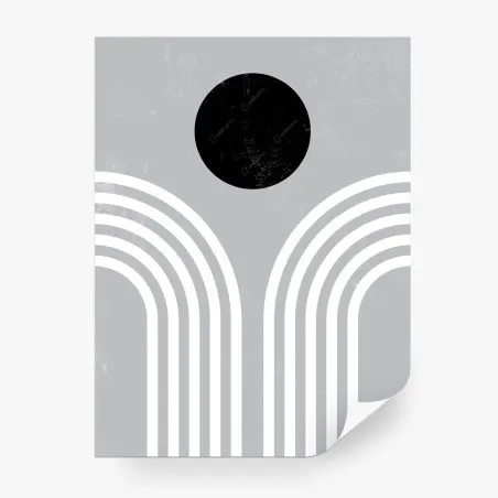 Fototapete minimalistische monochrome bögen – Pixers®