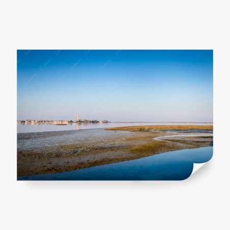 Fototapete ruhige küstenlandschaft bei ebbe – Pixers®