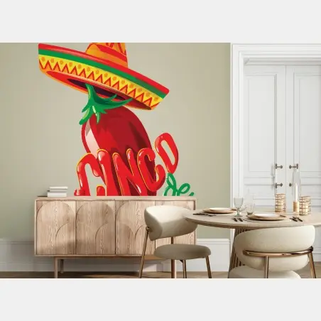 Fototapete lebhafte cinco de mayo illustration – Pixers®