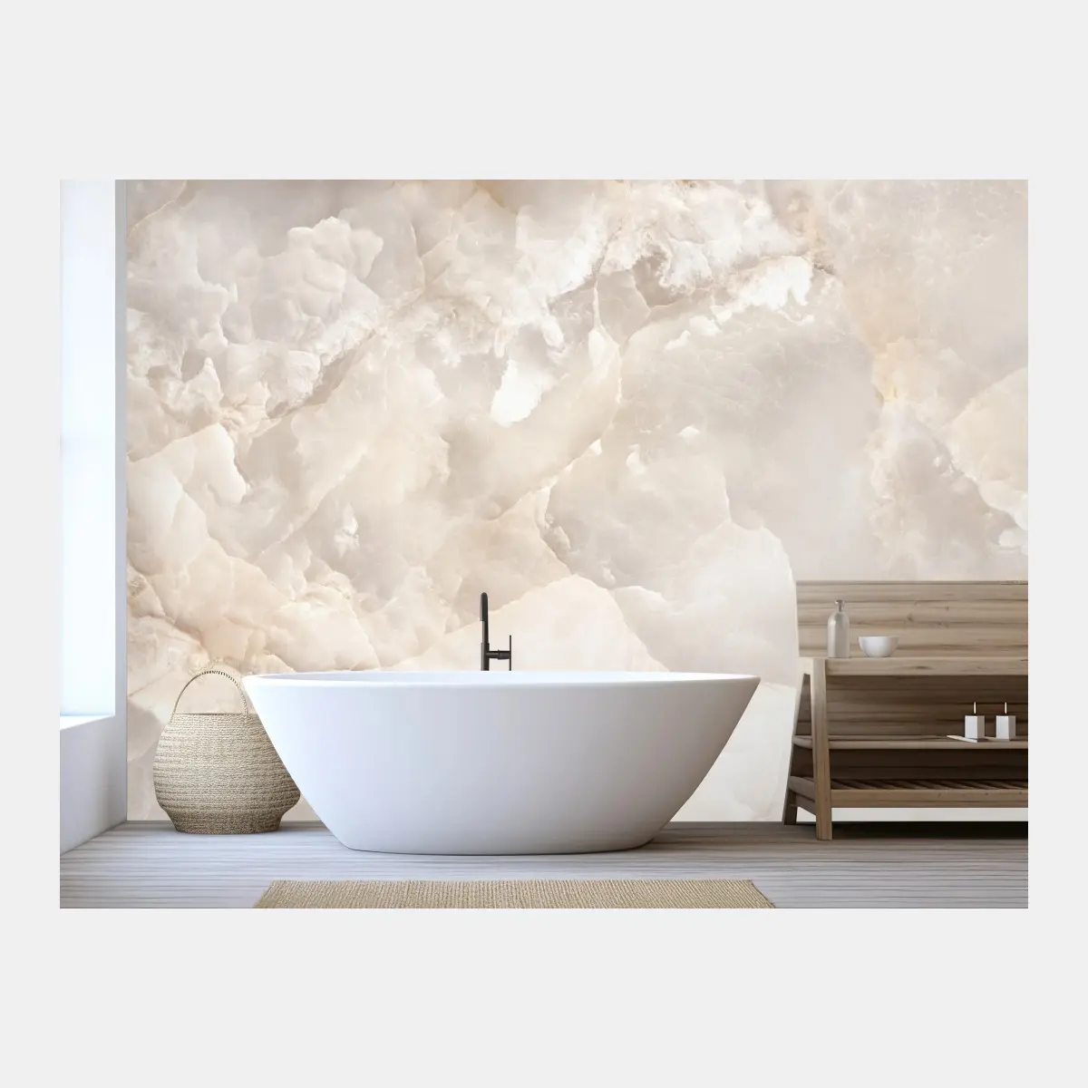 Fototapete zarte beige marmorstruktur – Pixers®