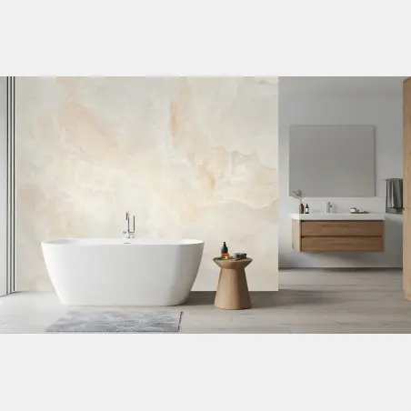 Fototapete beige marmortextur – Pixers®