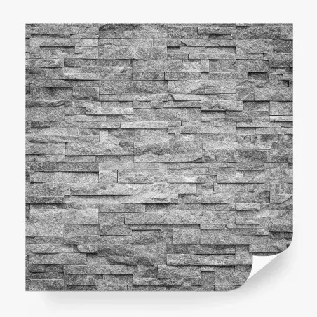 Fototapete strukturierte graue steinwand – Pixers®