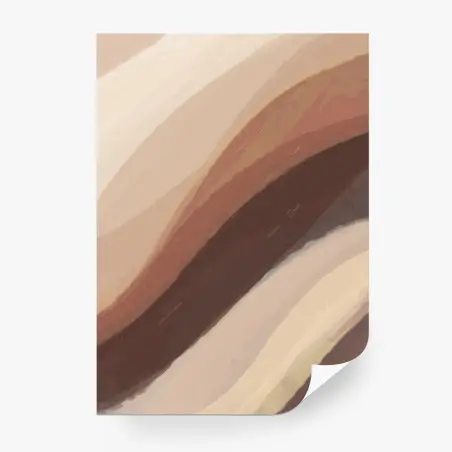 Fototapete beige abstrakte wellen – Pixers®