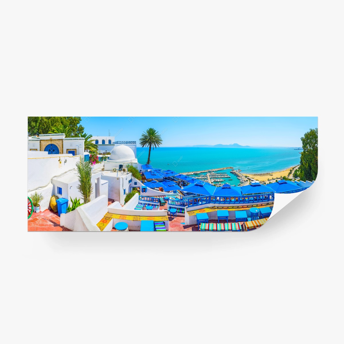 Fototapete sonnenterrasse in Sidi Bou Said – Pixers®
