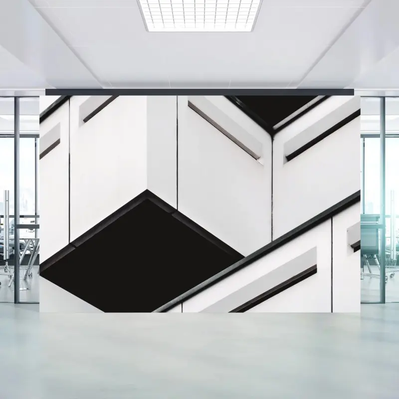 Fototapete minimalistische geometrische fassadenansicht