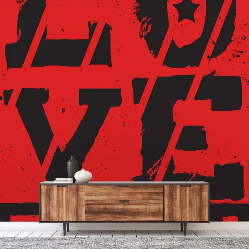 Fototapete love rock plakat