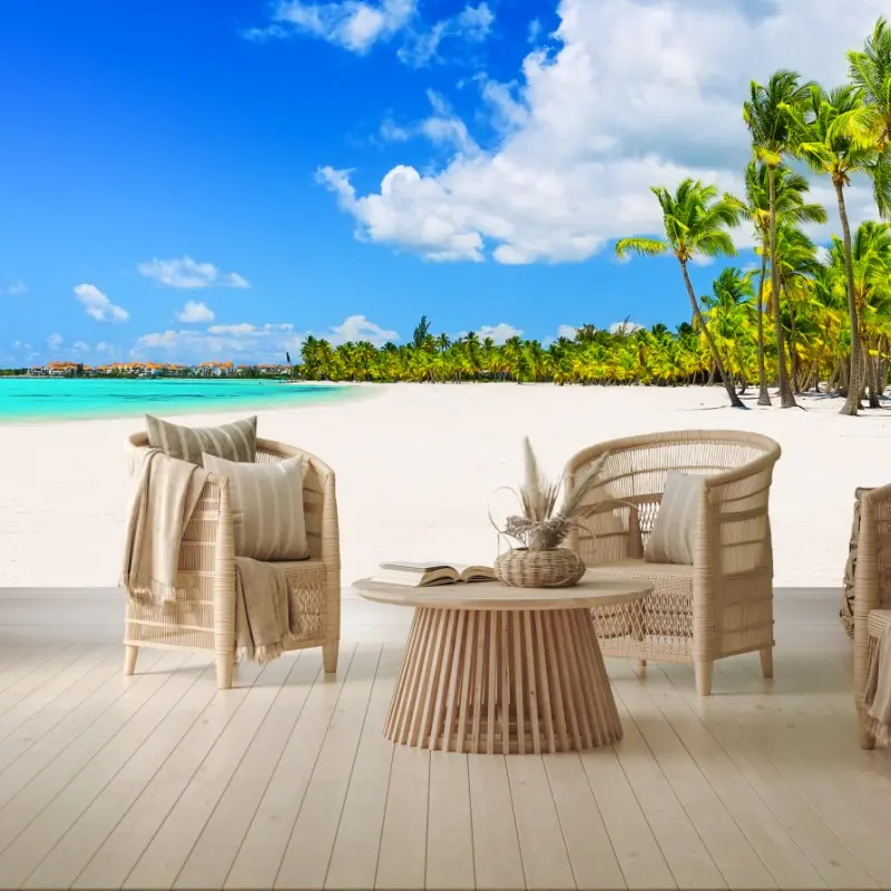 Fototapete tropischer strand in Punta Cana