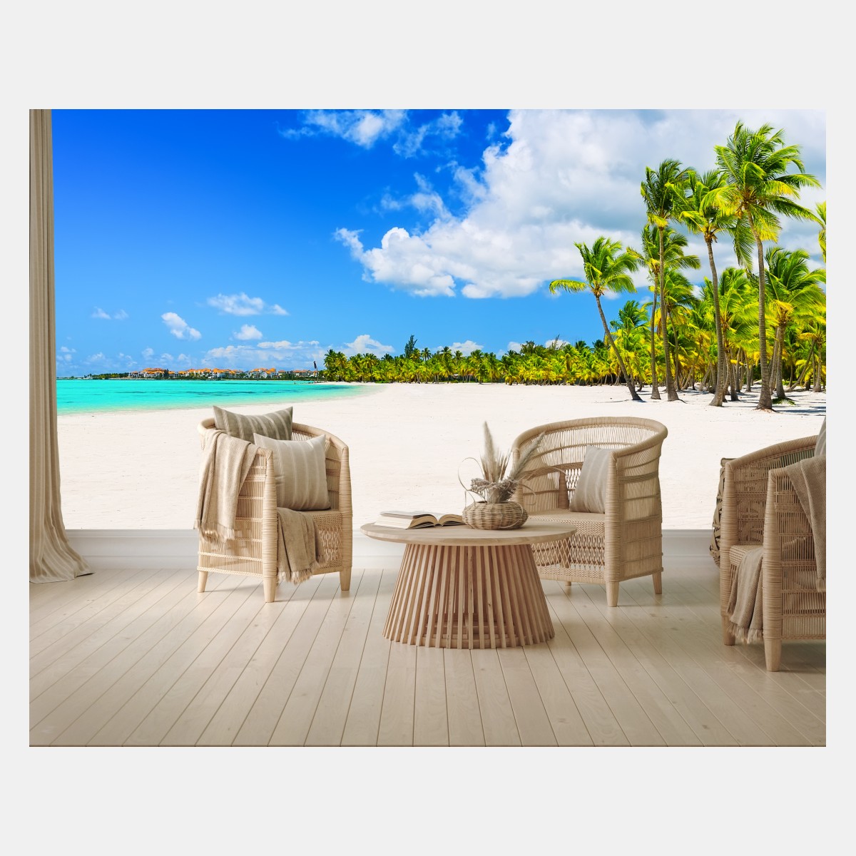 Fototapete tropischer strand in Punta Cana – Pixers®