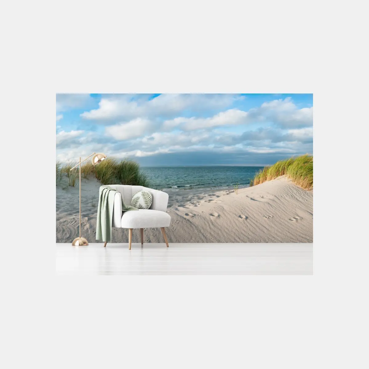 Fototapete ruhiges panorama der küstendünen – Pixers®