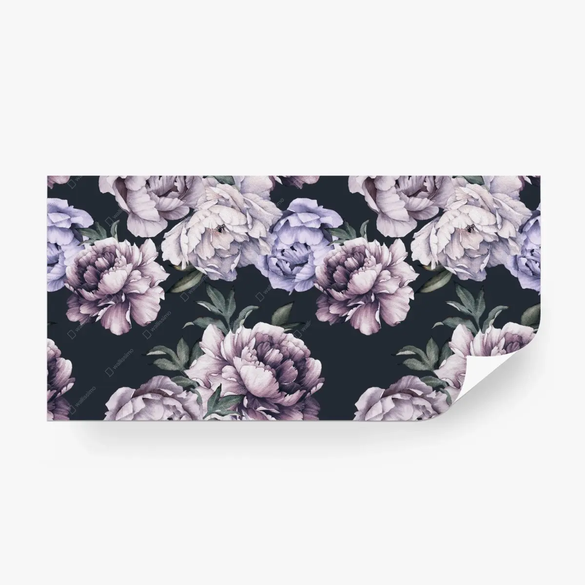 Fototapete lavendel pfingstrose aquarell blumenmuster – Pixers®