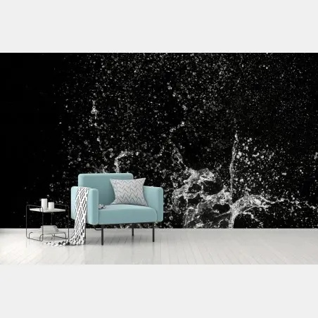 Fototapete dramatischer wassersprung in bewegung – Pixers®