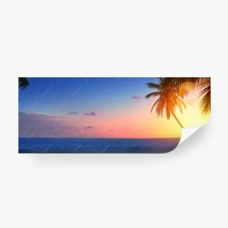 Fototapete tropischer sonnenaufgang am strand – Pixers®