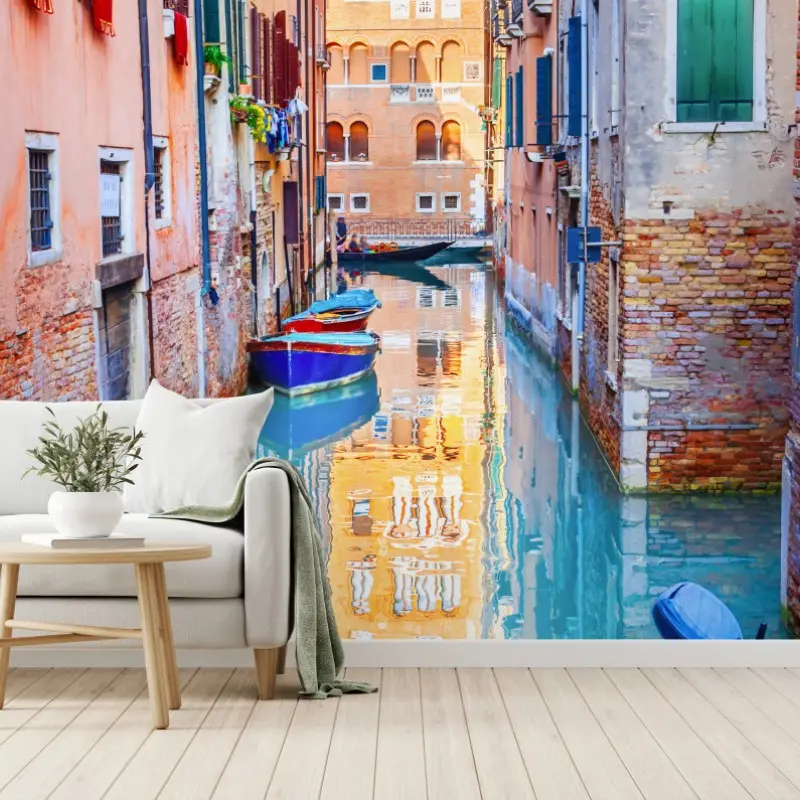 Fototapete Venedig kanal und spiegelungen