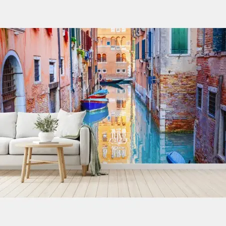 Fototapete Venedig kanal und spiegelungen – Pixers®