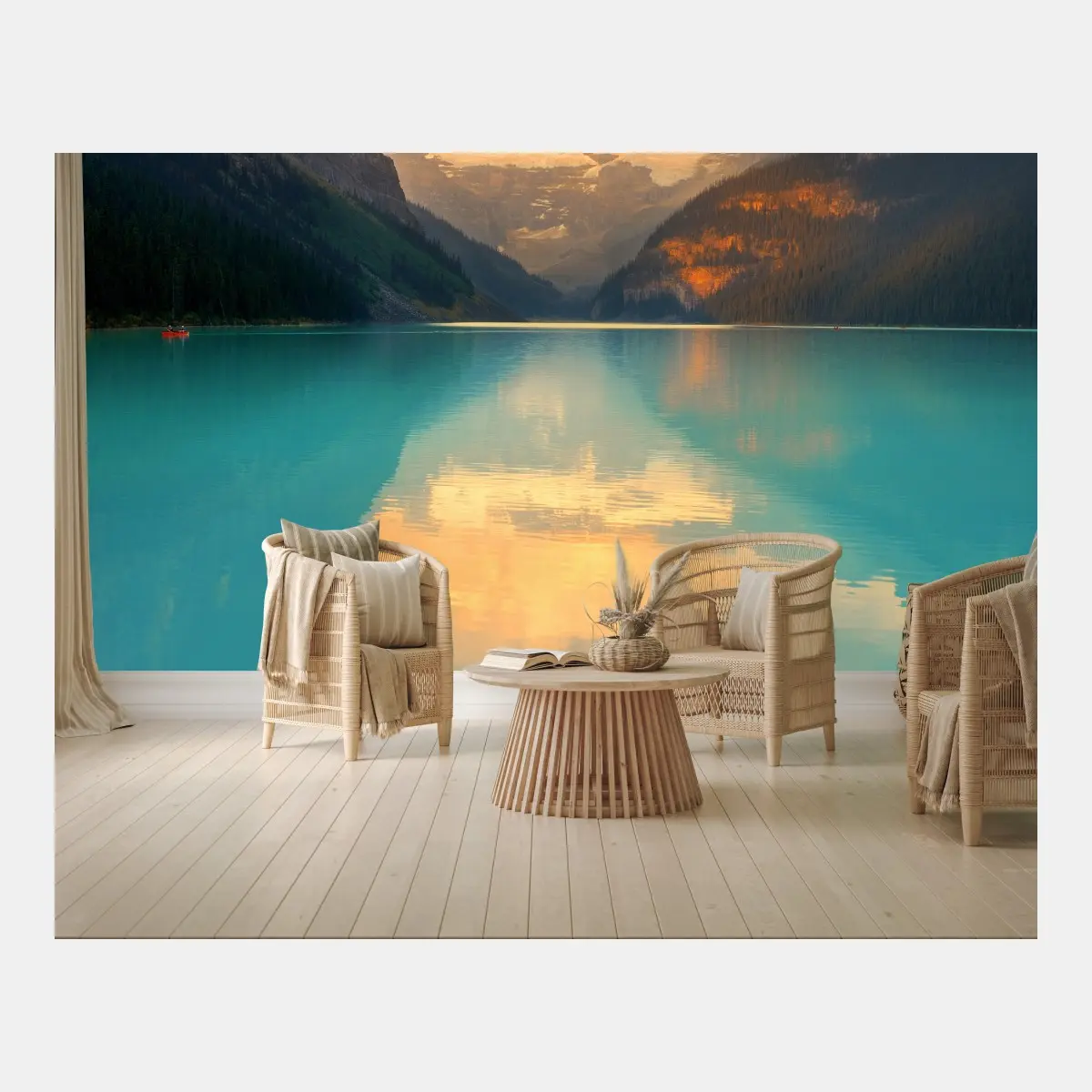 Fototapete sonnenaufgang über Lake Louise, Banff – Pixers®