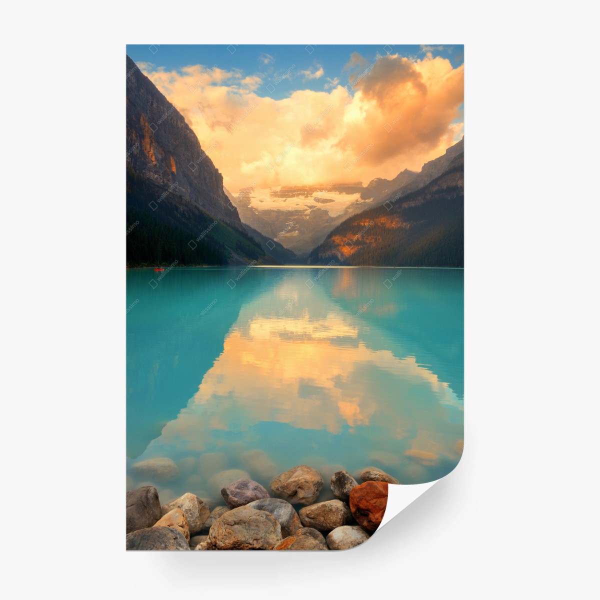 Fototapete sonnenaufgang über Lake Louise, Banff – Pixers®