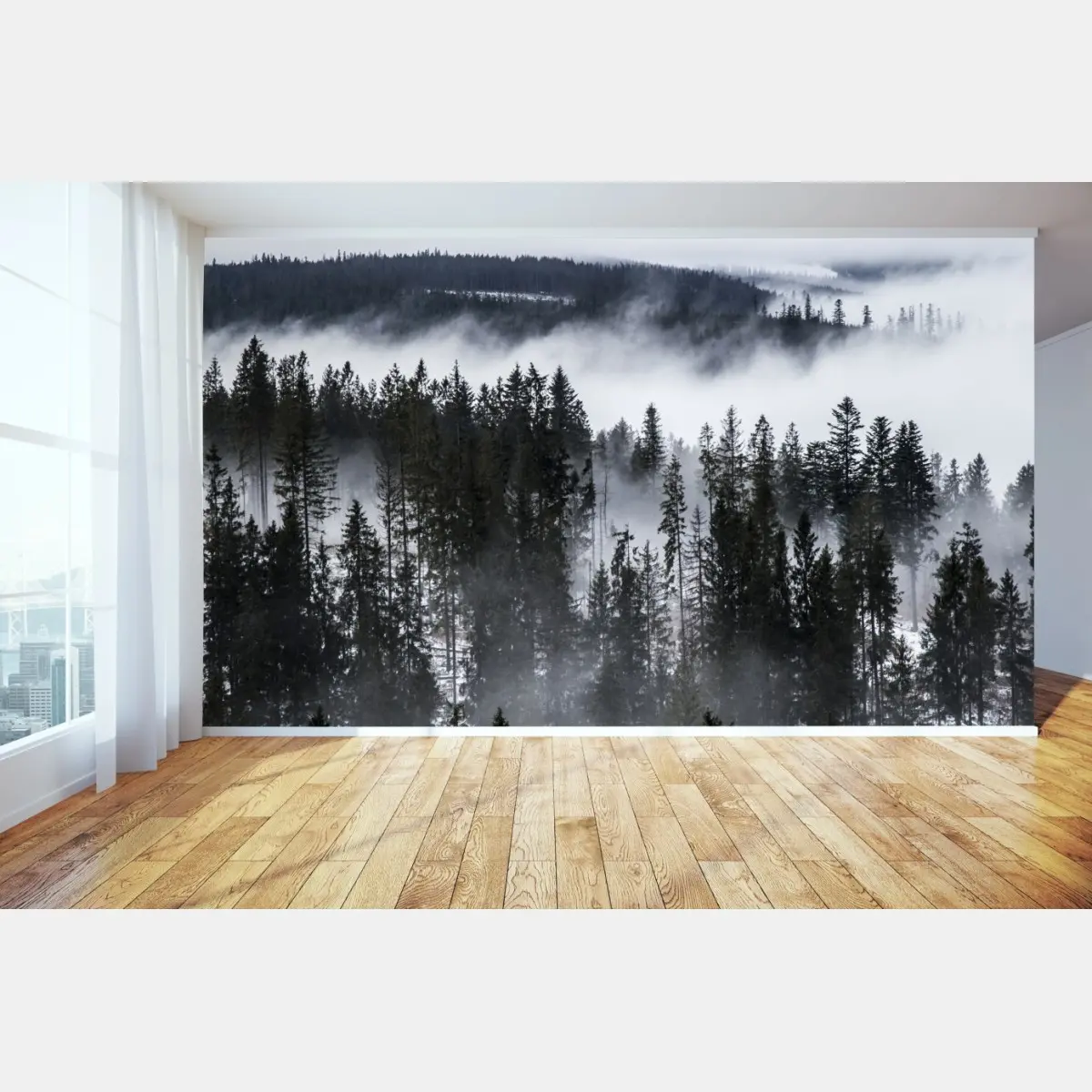 Fototapete Tatra im winternebel – Pixers®