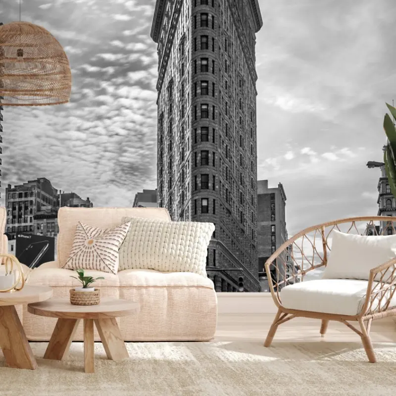 Fototapete Flatiron, New York — monochrome architektur
