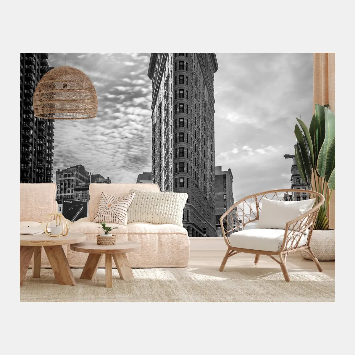 Fototapete Flatiron, New York — monochrome architektur – Pixers®