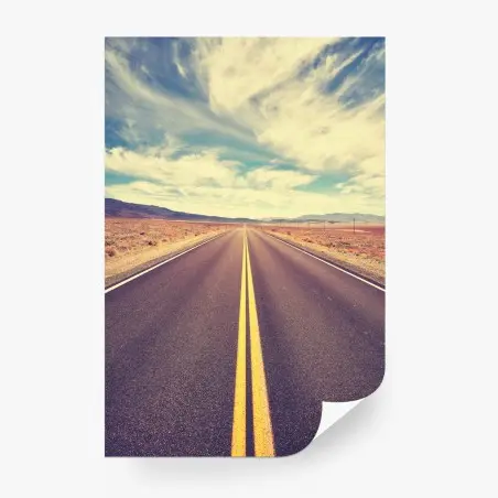 Fototapete vintage wüstenstraße, Death Valley – Pixers®