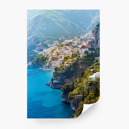 Fototapete Positano küstenpanorama an der klippe – Pixers®