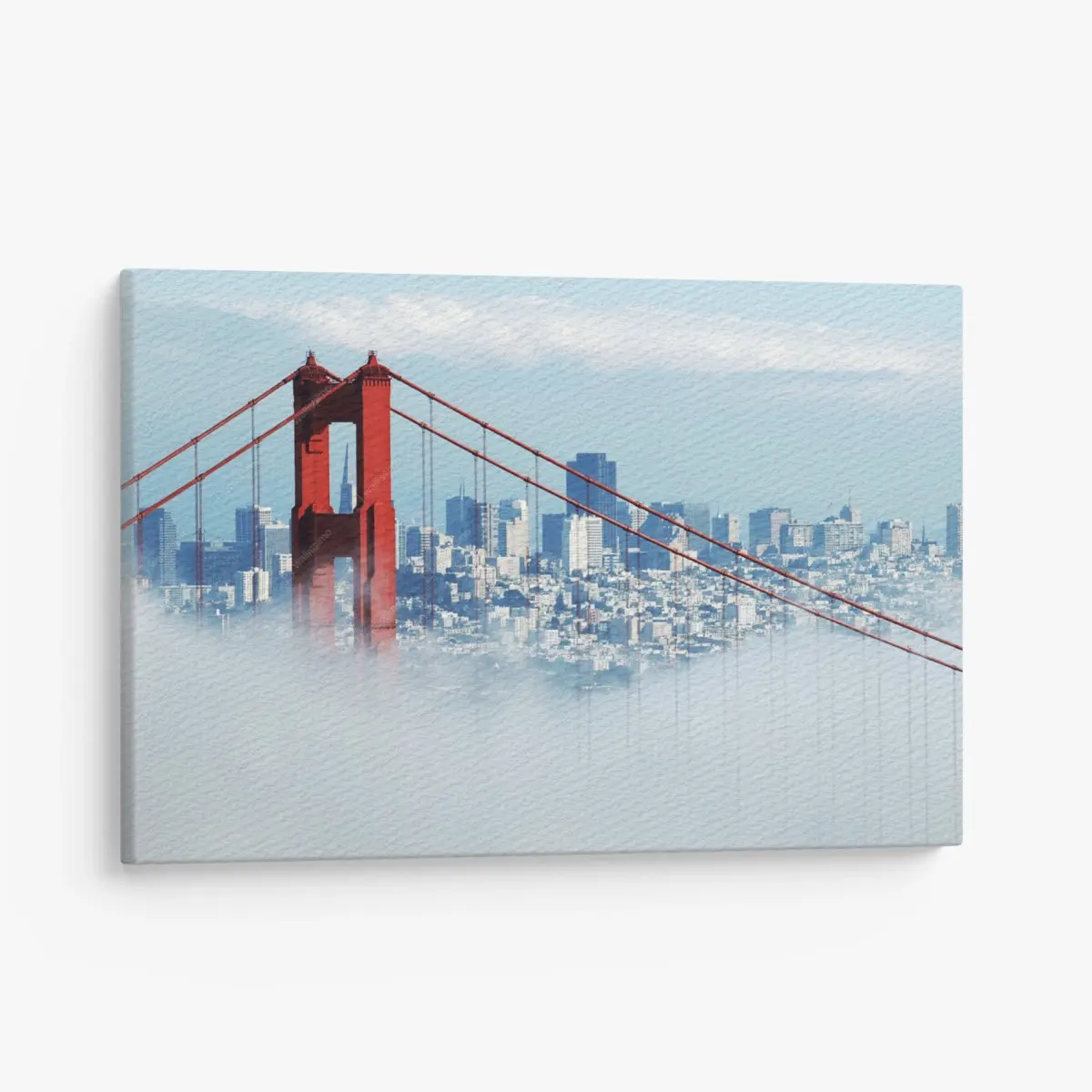 Leinwandbild Golden Gate im nebel über San Francisco – Pixers®